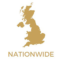 A map of the uk with the words nationwide on it.