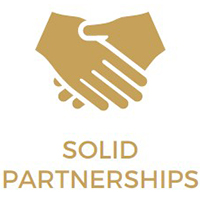 Solid partnerships logo on a white background.