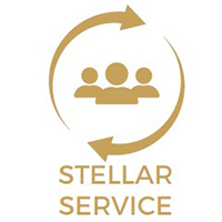 Stellar service logo on a white background.